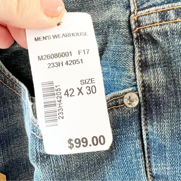Lucky Brand 221 Straight Medium Wash Men’s Jeans 42 X 30 Denim New With Tags NWT - Picture 13 of 14